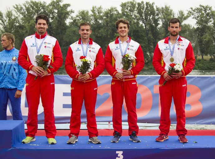 Belgrado 2018 - K4 1000 masculino - bronce
