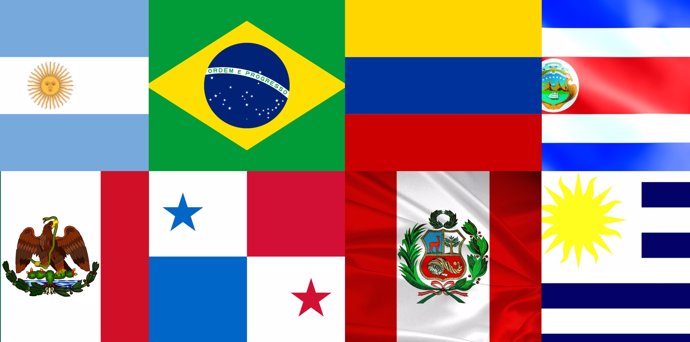 Banderas Mundial Iberoamérica