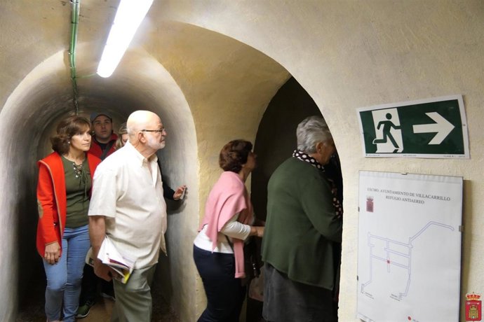 Visita al refugio antiaéreo de Villacarrillo