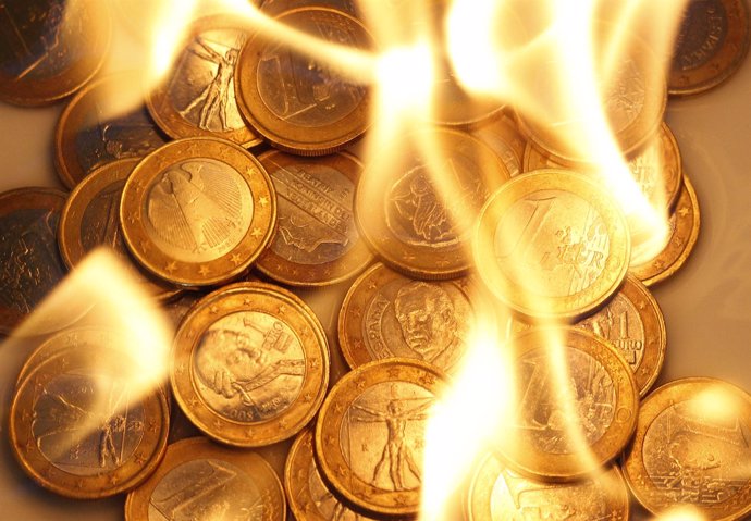 Euros en llamas