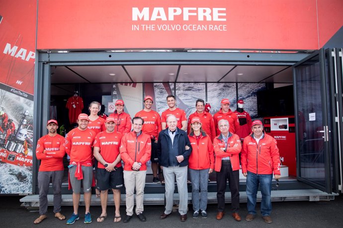 Rey Juan Carlos Infanta Elena tripulación MAPFRE Volvo Ocean Race