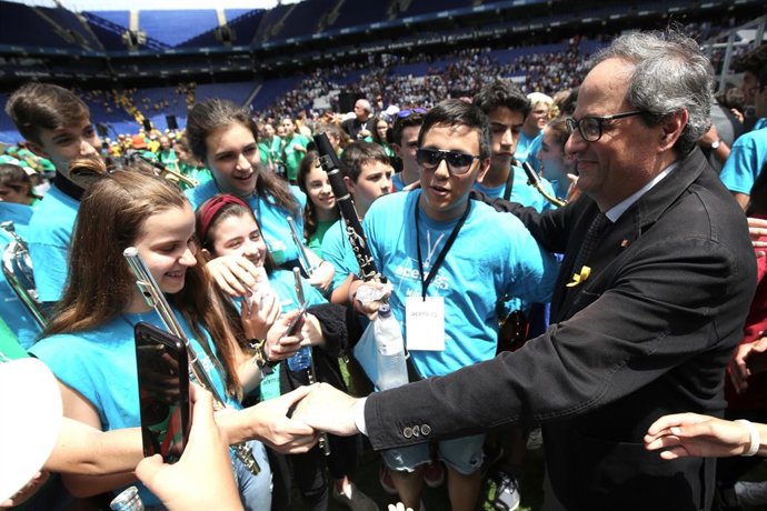 El presidente de la Generalitat, Quim Torra, en el 25 aniversario de Acem