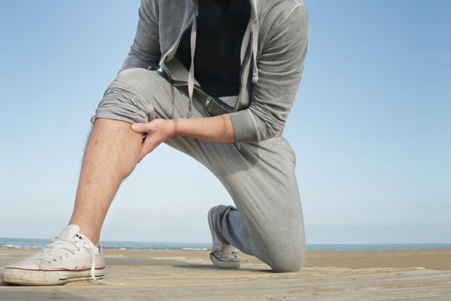 Dolor ligamento, pierna, lesión