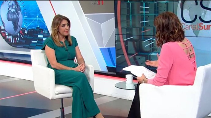 Susana Díaz entrevistada en Canal Sur Televisión