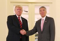 Trump agradece al primer ministro de Singapur su "generosidad y colaboración"