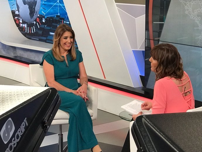 Susana Díaz entrevistada en Canal Sur Televisión