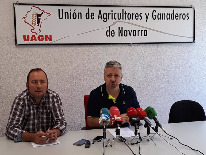 David Lezáun y Félix Bariáin, de UAGN, en rueda de prensa