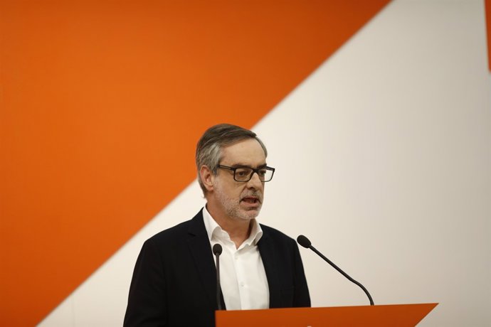 Roda de premsa del secretari general de Ciudadanos, José Manuel Villegas