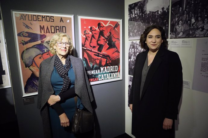 Manuela Carmena y Ada Colau en Madrid
