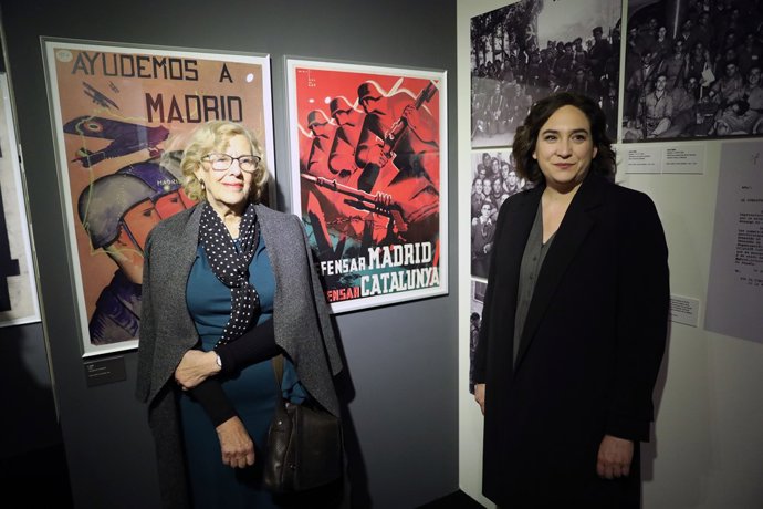 Manuela Carmena i  Ada Colau a Madrid