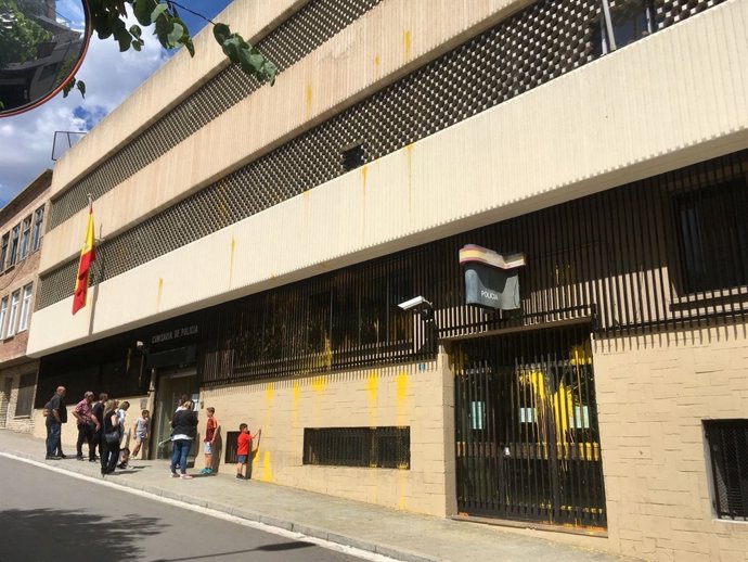 La façana de la comissaria de la Policia Nacional de Terrassa