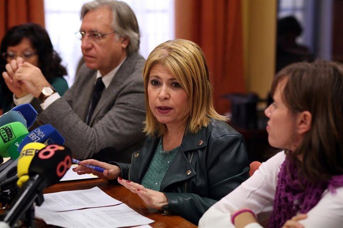 Mamen Sánchez, alcaldesa de Jerez en rueda de prensa