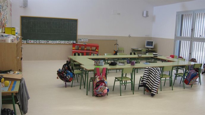  Aula d'un col·legi d'Infantil i Primària
