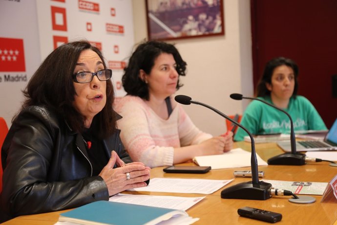 Isabel Galvín, de CCOO Madrid, en rueda de prensa