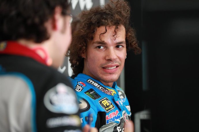 Franco Morbidelli en el box
