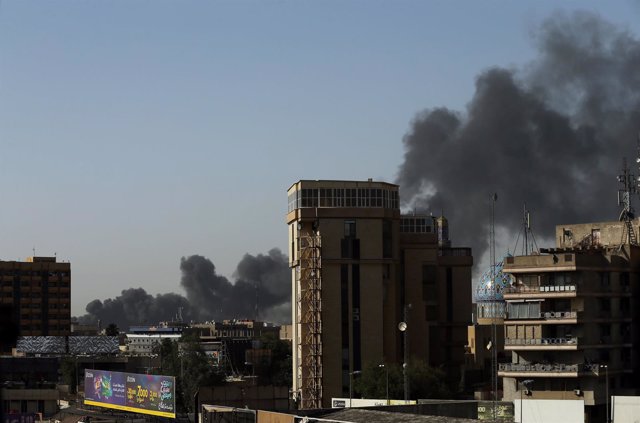 Incendio almacén electoral Bagdad 