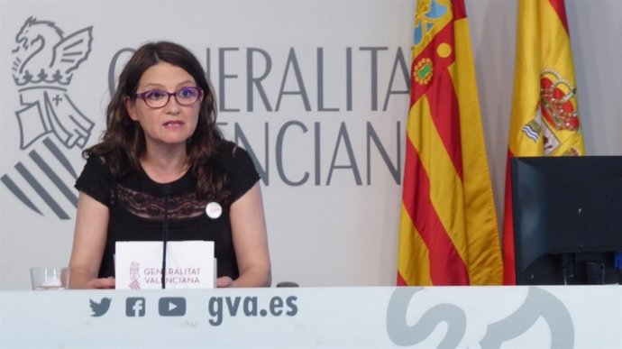 Oltra en rueda de prensa