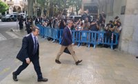 Torres llega a la Audiencia de Palma para recibir la orden de entrada en prisión