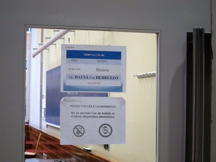 Examen d'Història de la Selectivitat
