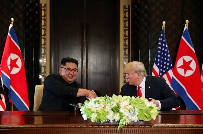 Histórico encuentro entre Donald Trump y Kim Jong Un en Singapur