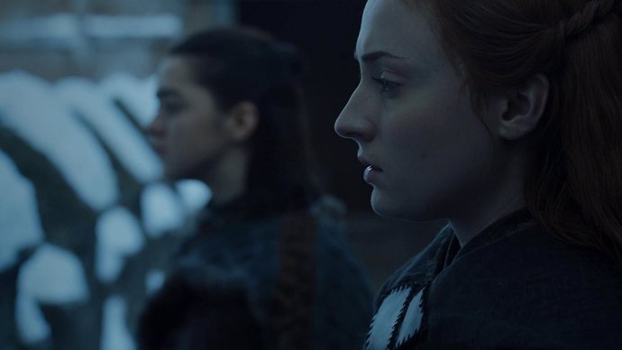 Sansa y Arya Stark en Juego de Tronos