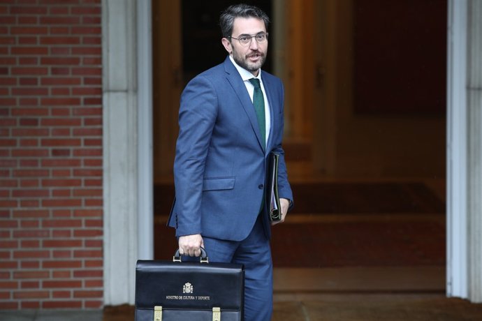 Maxim Huerta, ministro de Cultura y Deporte, llega a su primer Consejo