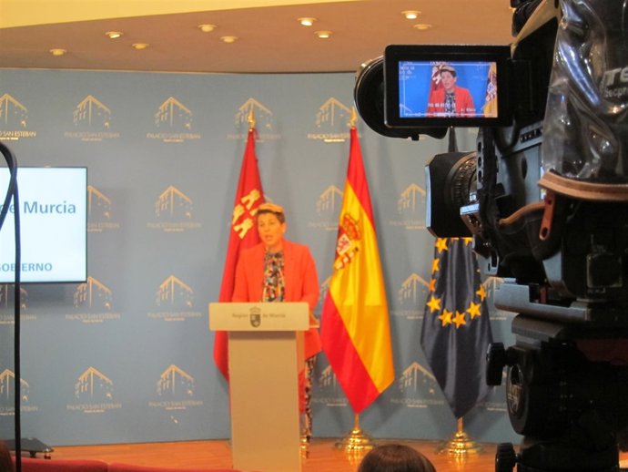 Noelia Arroyo, en la rueda de prensa