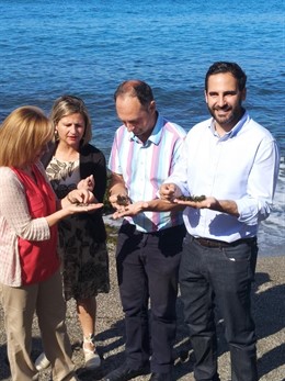 Dani Pérez en los baños del Carmen 