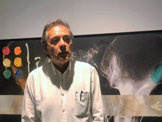 El artista Joan Pere Viladecans en la Fundació Vila Casas