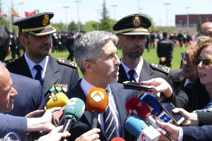 Grande-Marlaska en la Escuela de Policía de Ávila 14-6-2018