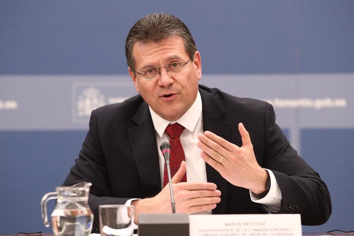 El vicepresidente de la Comisión Europea, Maros Sefcovic