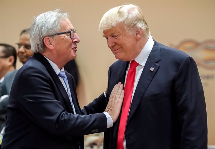 Donald Trump y Jean-Claude Juncker