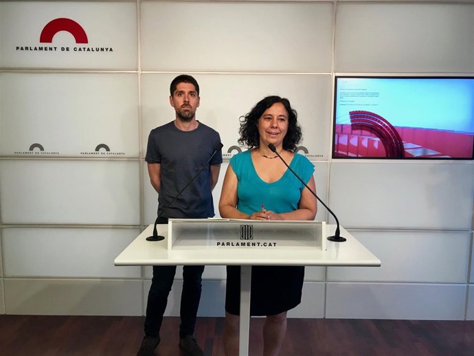 Los diputados de CatECP, Susana Segovia y David Cid