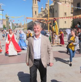 El alcalde en el Mercado Medieval de las Tres Culturas