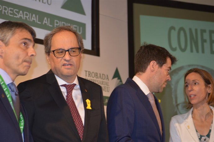 Vicenç Voltes, Quim Torra, Albert Batalla i Àngels Chacón