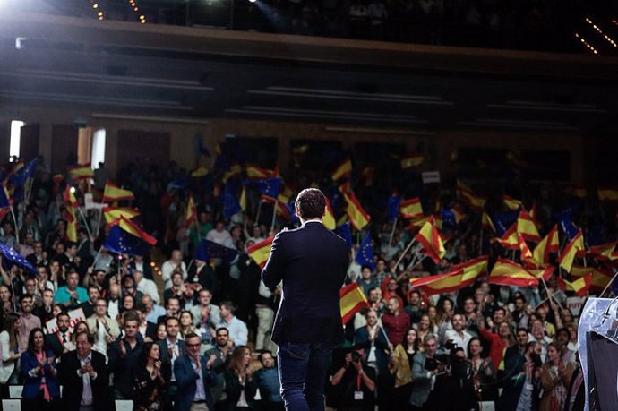 El presidente de Ciudadanos, Albert Rivera, en el acto de España Ciudadana