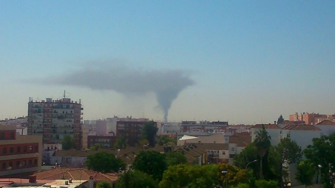 Incendio en Dos Hermanas (Sevilla)