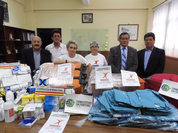 Farmacéuticos Sin Fronteras envía 150 kilos de medicamentos a Guatemala