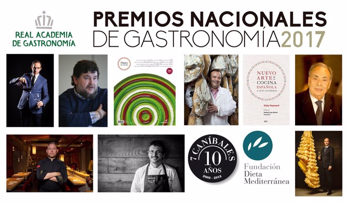 Cartel de los Premios Nacionales de Gastronomía 2017