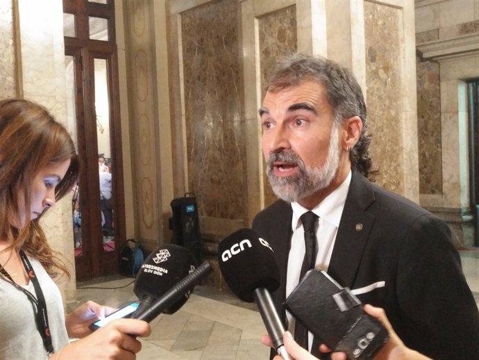 El president d'Òmnium J. Cuixart al Parlament (Arxiu)