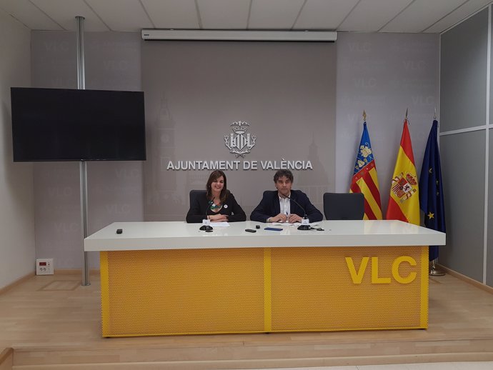 Rueda de prensa de Colomer y Gómez de promoción de València destino LGTBI