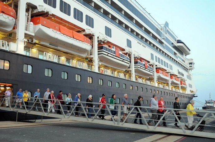 Cruceristas en Huelva. 