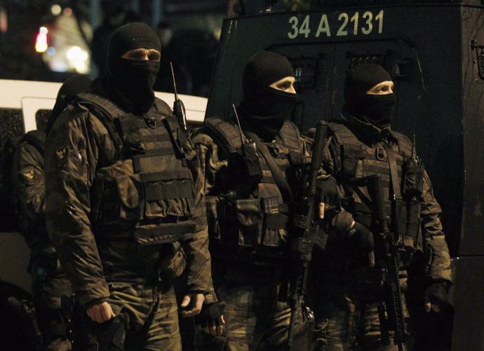 Fuerzas especiales de la Policía de Turquía en Estambul