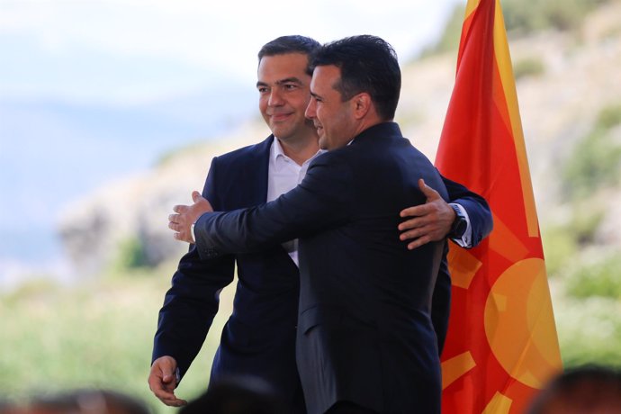 Alexis Tsipras y Zoran Zaev