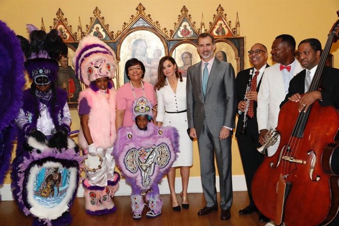 El rey felipe y la reina letizia en nueva orleans