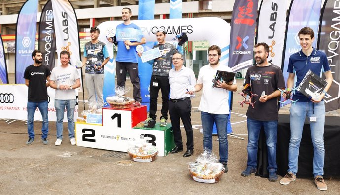 Entrega de premios en la 'Drone Race'