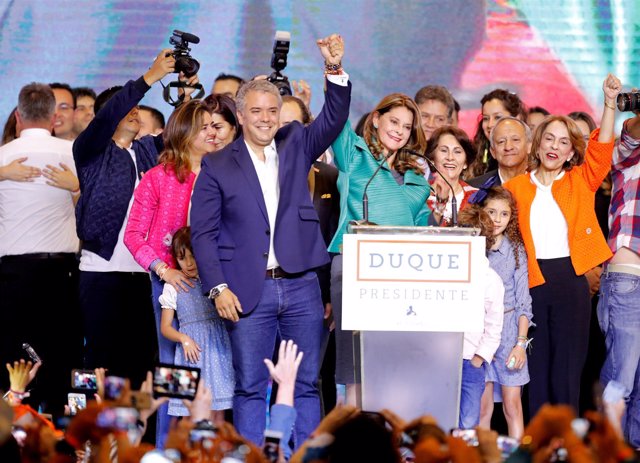 El ganador de las elecciones colombianas, Iván Duque 