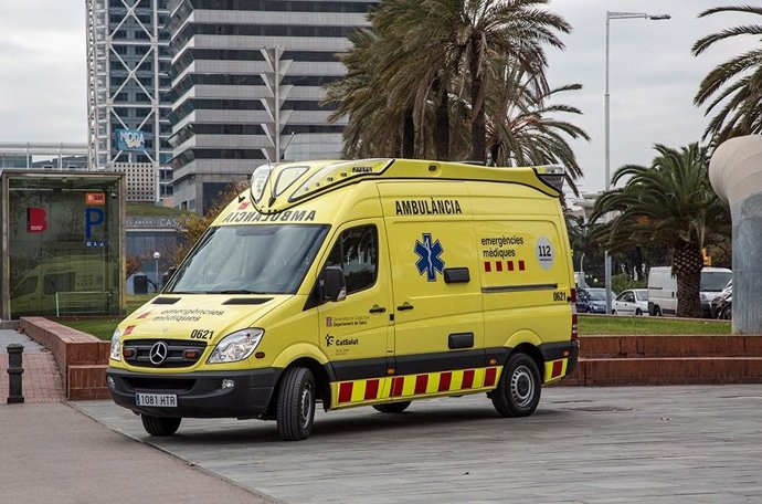 Unitat mèdica del SEM realitzant un simulacre