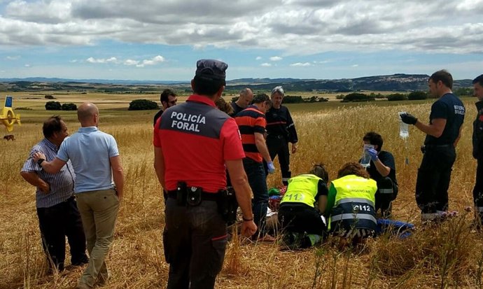 Imagen del incidente que ha tenido lugar en Allo.