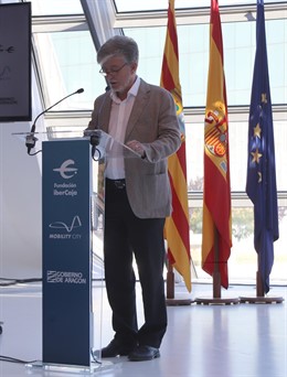 Pedro Santisteve en la presentación de Mobility City.